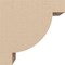 Ekena Millwork 2"W x 4"D x 4"H Classic Alpine Rough Cedar Woodgrain TimberThane Corbel, Primed Tan CORUR02X04X04ALPRCPR - alternate 2